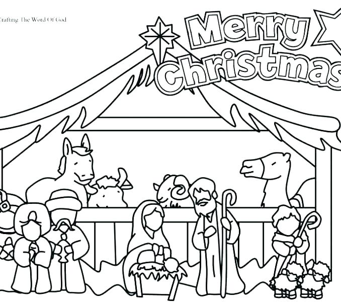 Nativity Animals Coloring Pages at GetColorings.com | Free printable ...