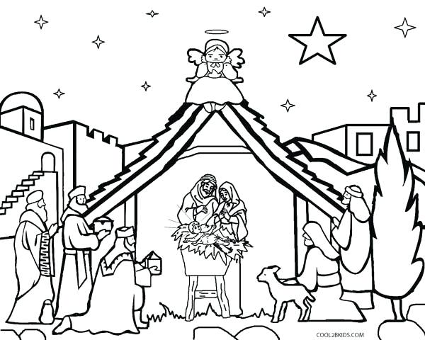 Coloring Pages Of Nativity Characters Printable Scene For Kids 600x480 Coloring Pages Of Nativity Characters Printable Scene For Kids