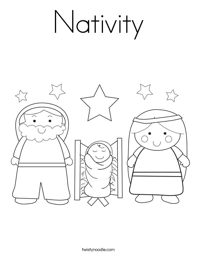 Nativity Coloring Page 685x886 Nativity Coloring Page