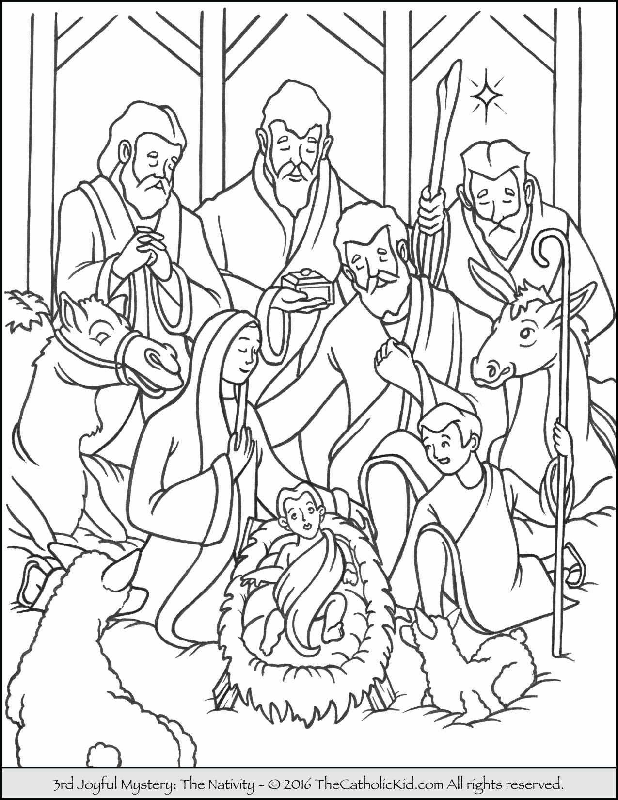 1275x1650 Creative Coloring Pages To Print Awesome Creative Design Nativity