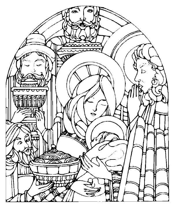 609x720 Free Christmas Coloring Pages