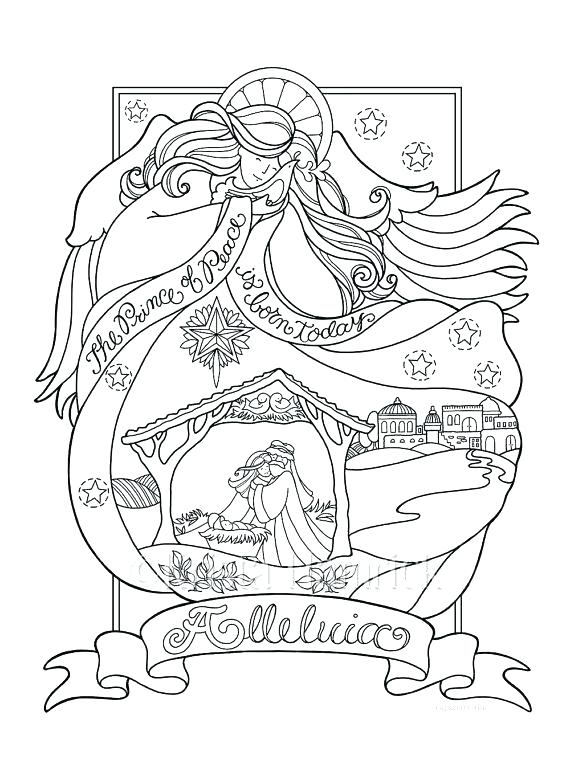 570x760 Nativity Coloring Book And Precious Moments Coloring Pages