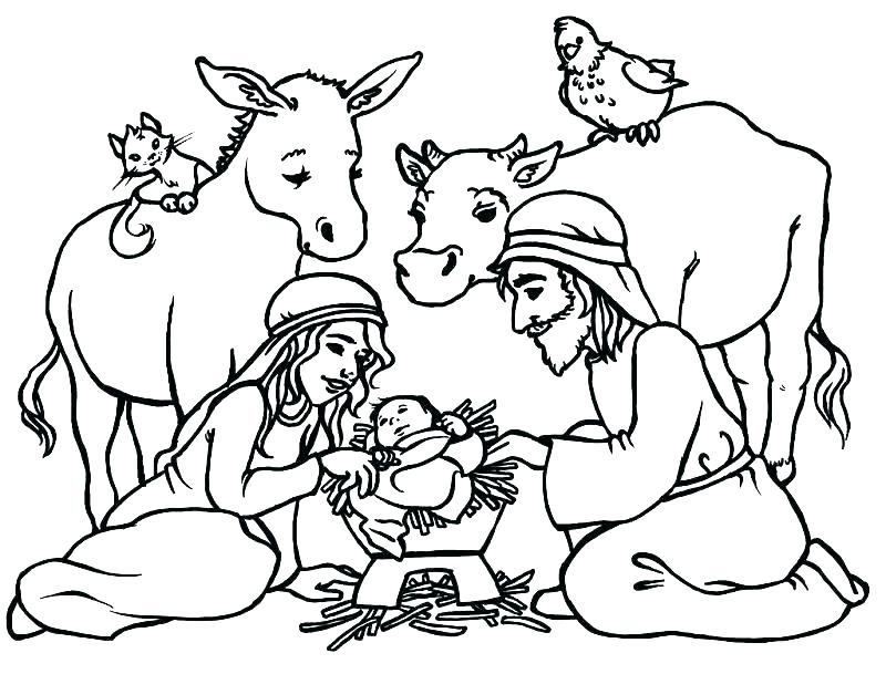 800x609 Lds Nativity Coloring Pages Printable