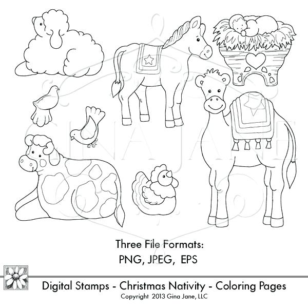 Printable Christmas Nativity Coloring Pages Preschool Nativity 600x600 Printable Christmas Nativity Coloring Pages Preschool Nativity