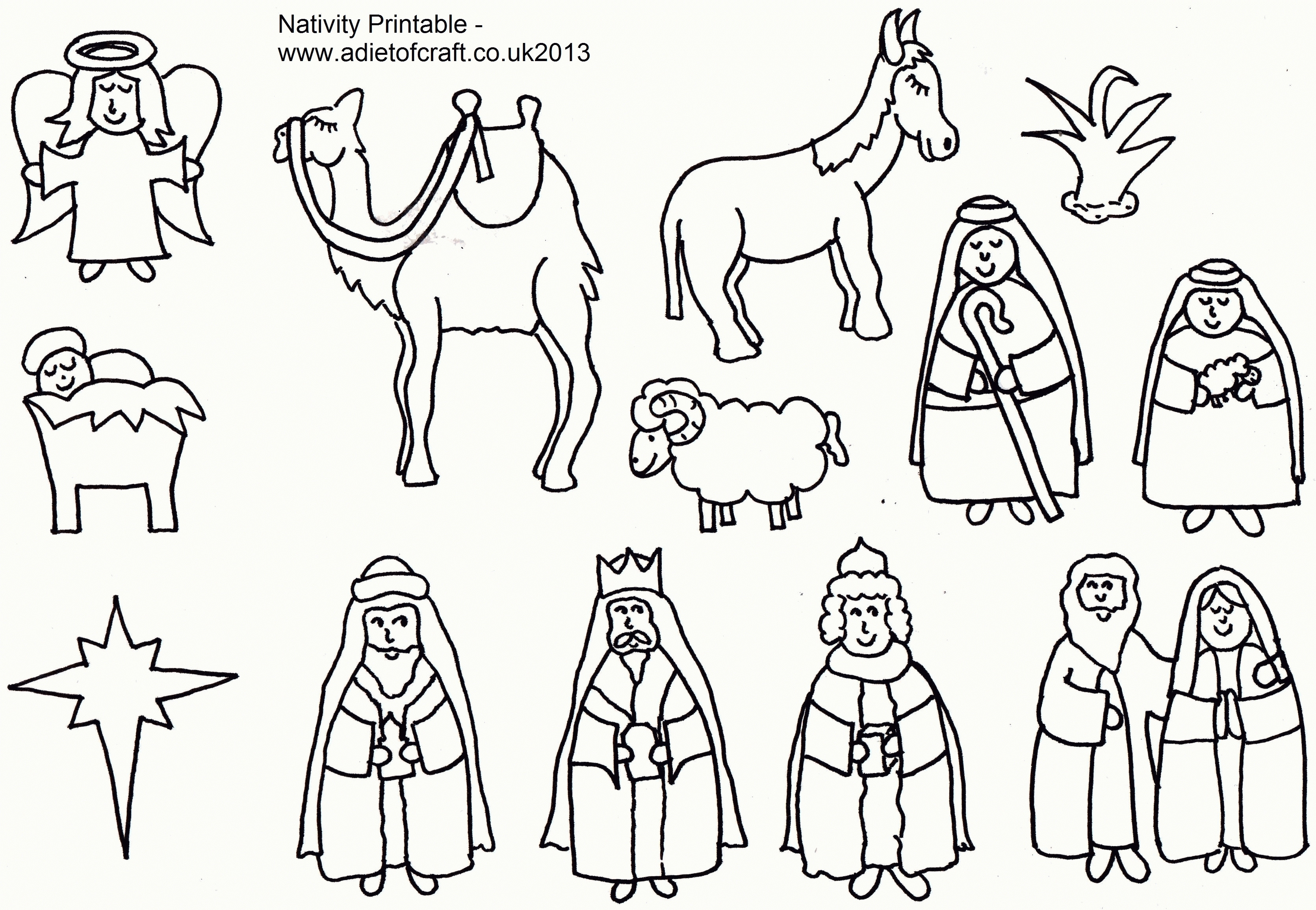Free Printable Nativity Coloring Pages For Kids Best Ripping Scene 3341x2309 Free Printable Nativity Coloring Pages For Kids Best Ripping Scene