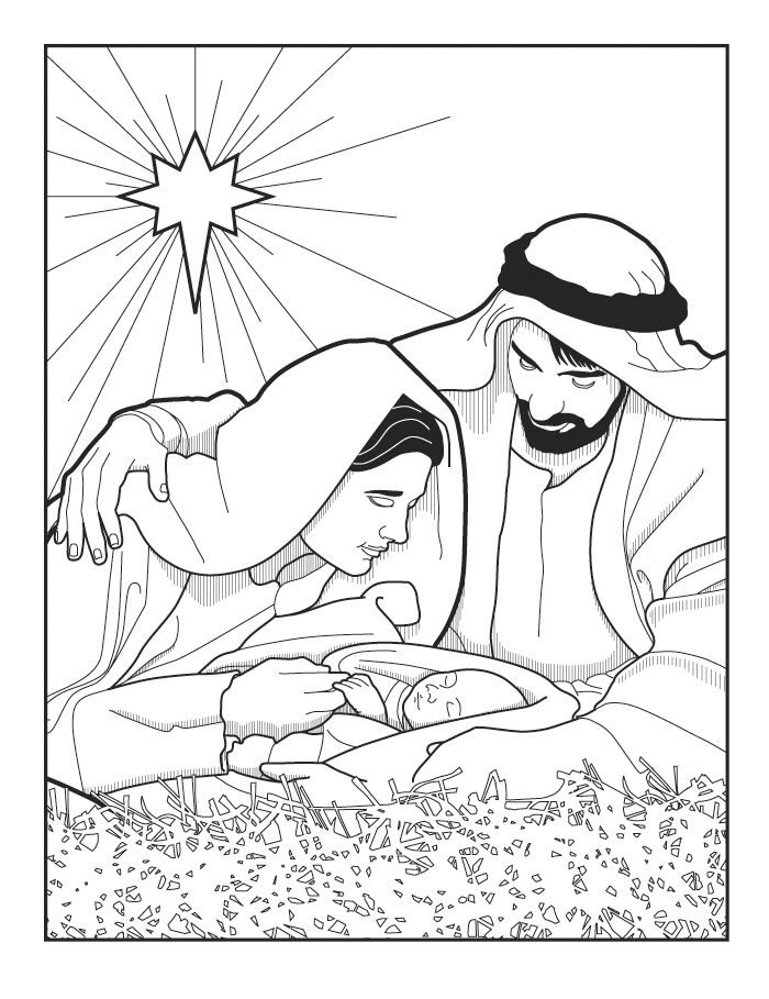 Nativity Coloring Pages Coloring Kids 700x909 Nativity Coloring Pages Coloring Kids