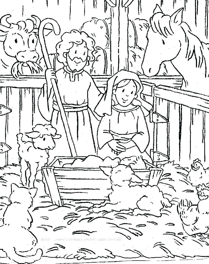 Nativity Coloring Pages 736x928 Nativity Coloring Pages