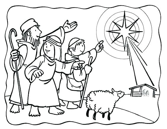 Christmas Nativity Coloring Pages Printable Printable Nativity 564x435 Christmas Nativity Coloring Pages Printable Printable Nativity