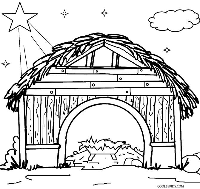 Printable Nativity Scene Coloring Pages For Kids Cool2bkids 670x634 Printable Nativity Scene Coloring Pages For Kids Cool2bkids