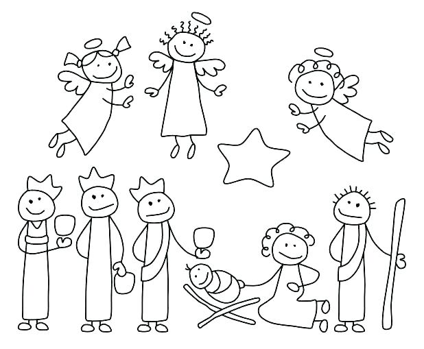 Coloring Manger Scene Coloring Page Free Nativity Pages Printable 618x509 Coloring Manger Scene Coloring Page Free Nativity Pages Printable