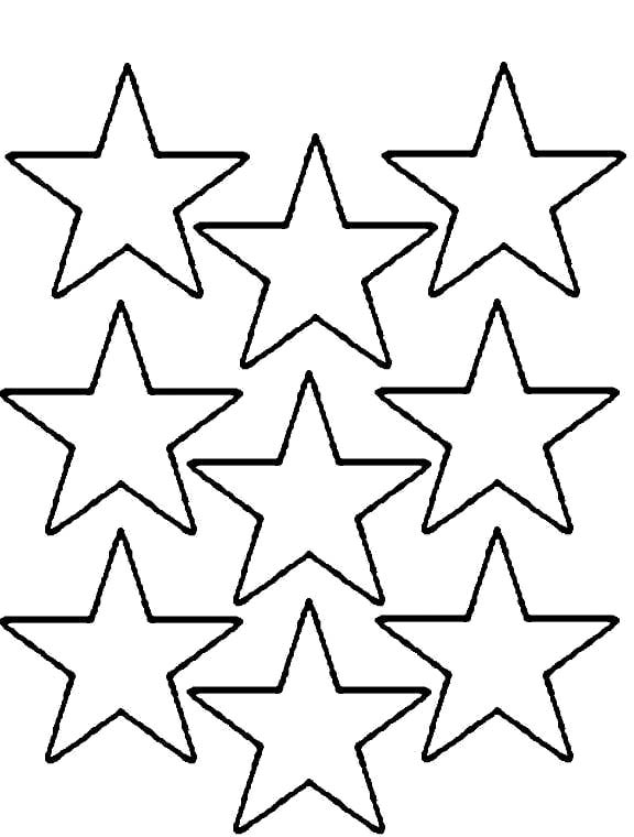 576x760 Free Printable Star Coloring Pages Stars Page Regarding Plan 15