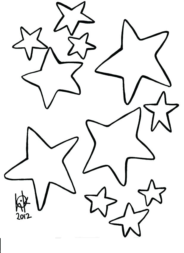 618x850 Star Colouring Sheet