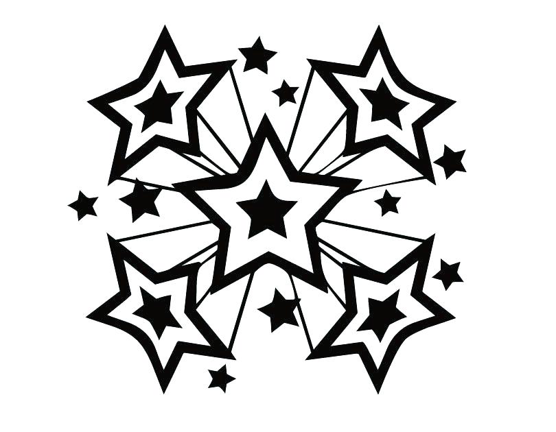 810x630 Christmas Star Coloring Page Free Printable Pages
