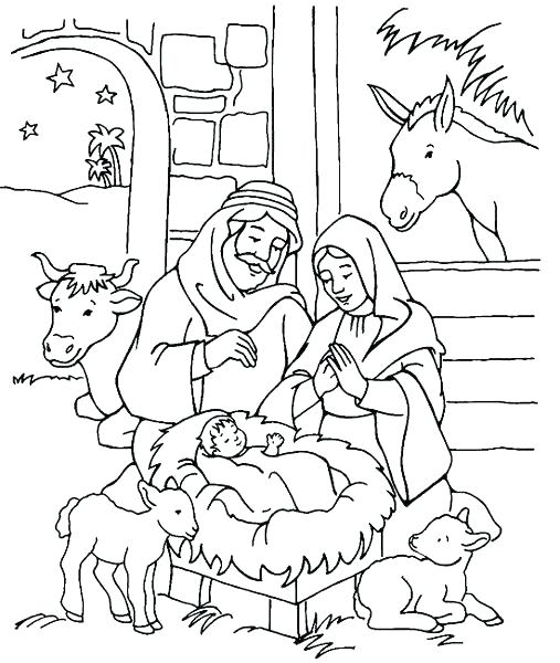 507x600 Nativity Coloring Sheets