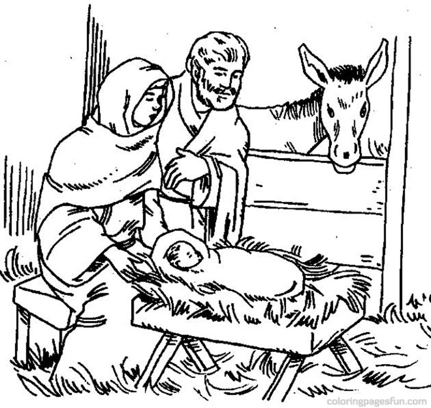 846x800 Bible Christmas Story Coloring Pages 562399