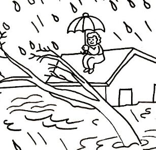 Natural Disasters Coloring Page 307x294 Natural Disasters Coloring Page