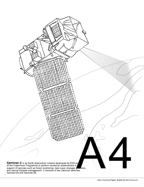 Coloring Book For Space Missions 612x792 Coloring Book For Space Missions