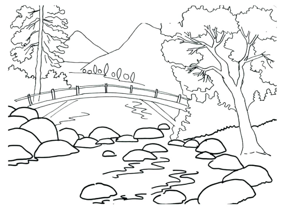 960x723 Nature Coloring Pages Free Printable Nature Coloring Pages Free