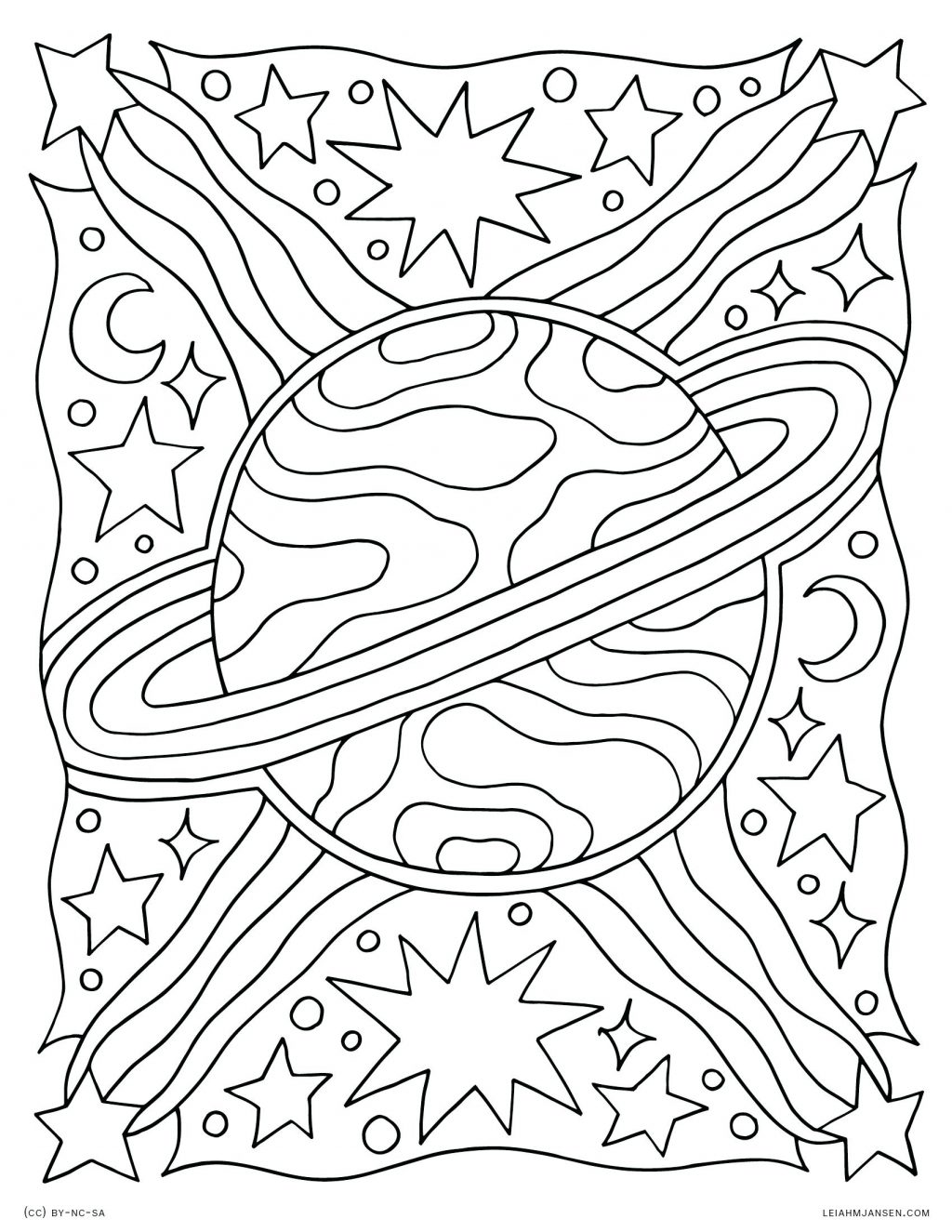 1024x1325 Coloring Pages ~ Nature Coloring Pages Outer Space Planet