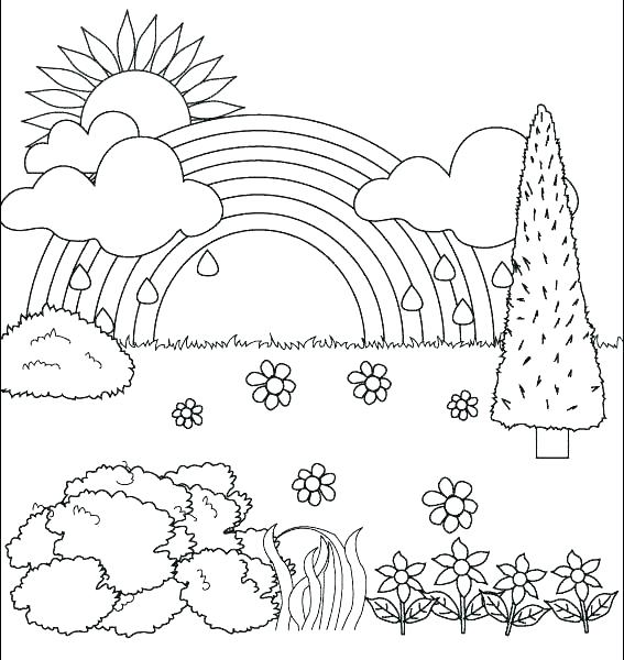 Coloring Pictures Of Nature 567x600 Coloring Pictures Of Nature
