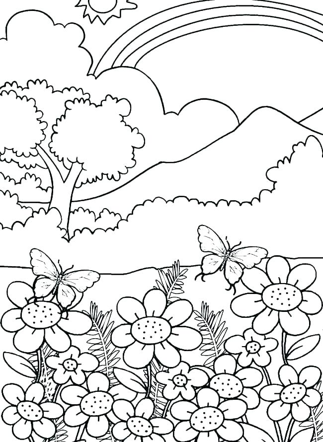 Coloring Pages Printable For Easter Nature Colouring Of River 650x890 Coloring Pages Printable For Easter Nature Colouring Of River