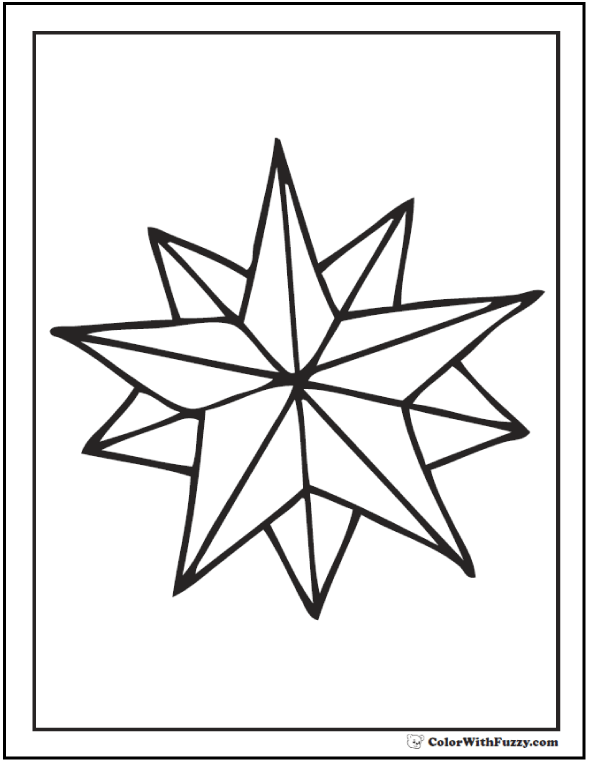 590x762 60 Star Coloring Pages Customize And Print Pdf