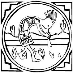 236x236 Navajo Pattern Coloring Page Southwestern Amp Native American 7