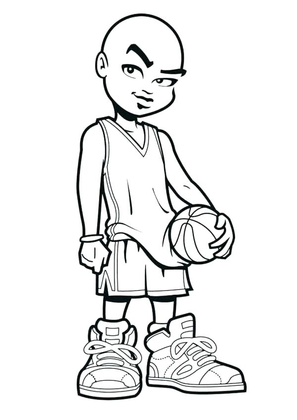600x847 Basketball Players Coloring Pages Coloring Coloring Book Also Dunk