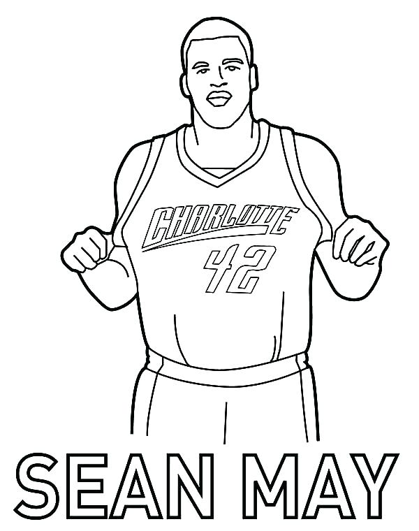 600x760 Nba Players Coloring Pages Basketball Players Coloring Pages May