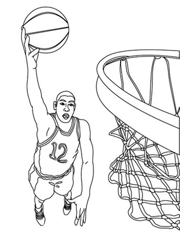 600x775 Coloring Pages Basketball Player Kevin Durant Coloring Pages