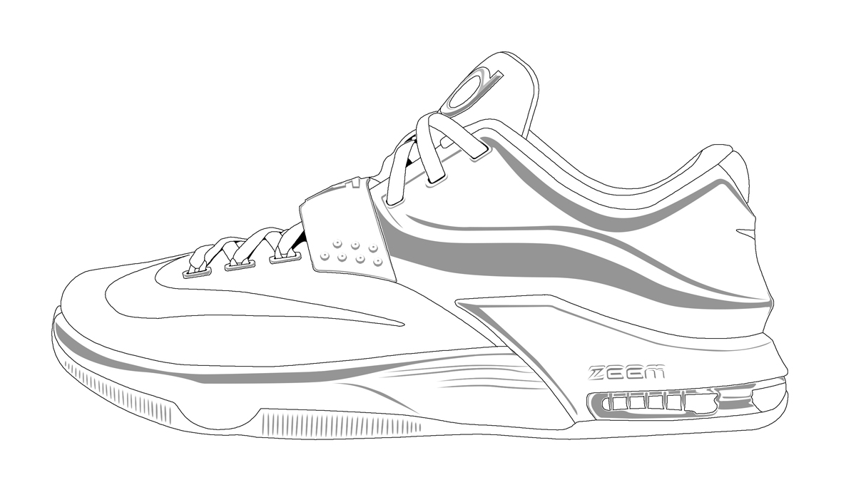 1200x701 Basketball Shoe Coloring Pages