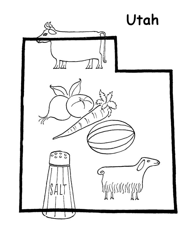 670x820 Utah Coloring Pages