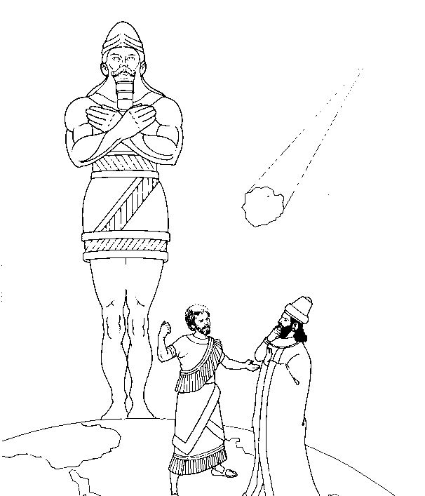 606x707 Daniel And The Statue Dream Book Of Daniel Coloring Pages