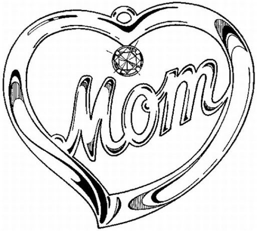 513x461 Mother's Day Necklace Amp Coloring Book