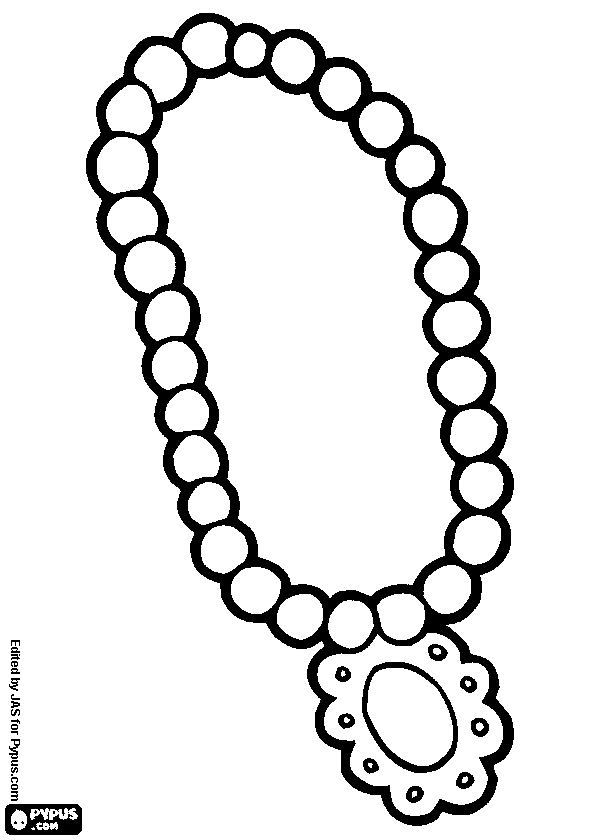 Necklace Coloring Page at GetColorings.com | Free printable colorings ...