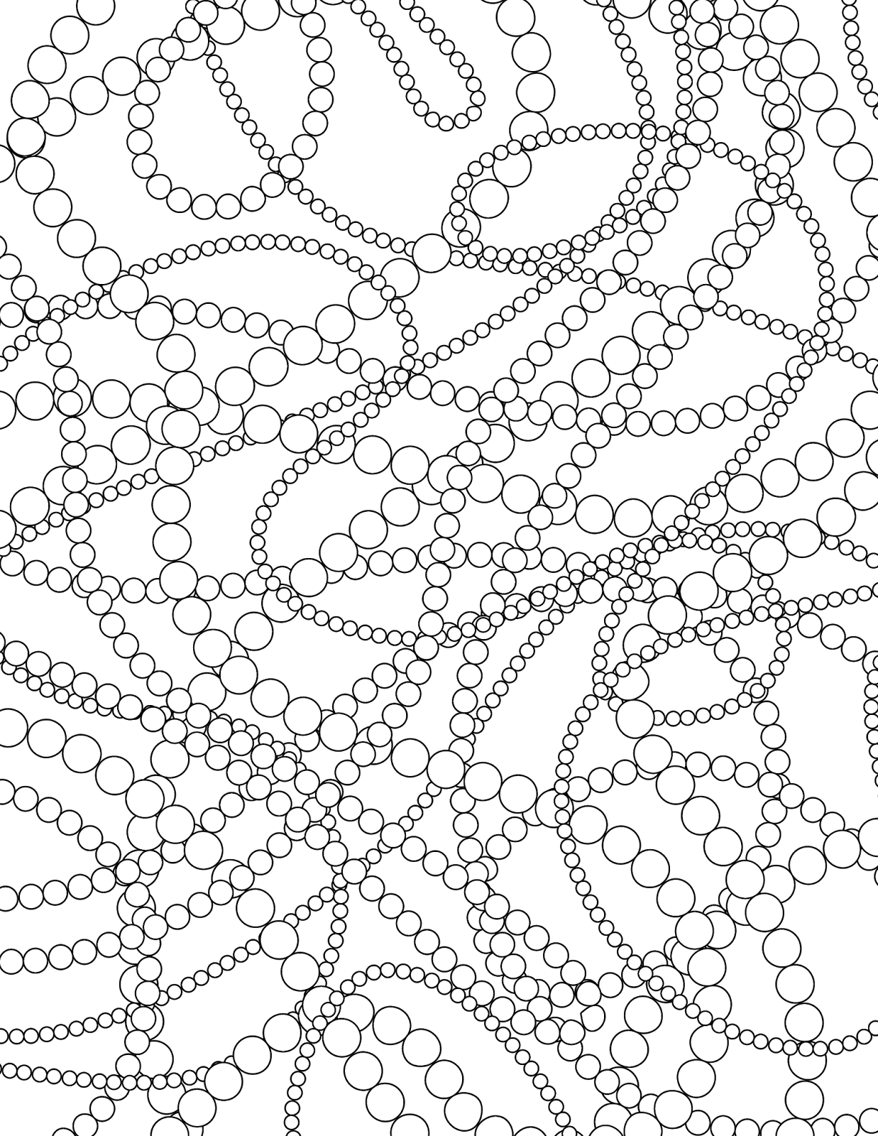 1237x1600 Necklace Coloring Page Color Me Happy Beads