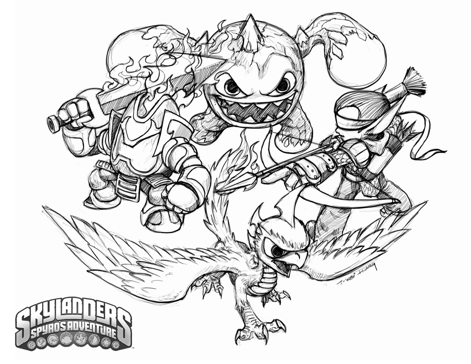 Crabfu Blog Skylanders Speed Drawing Amp Coloring Pages 1600x1236 Crabfu Blog Skylanders Speed Drawing Amp Coloring Pages