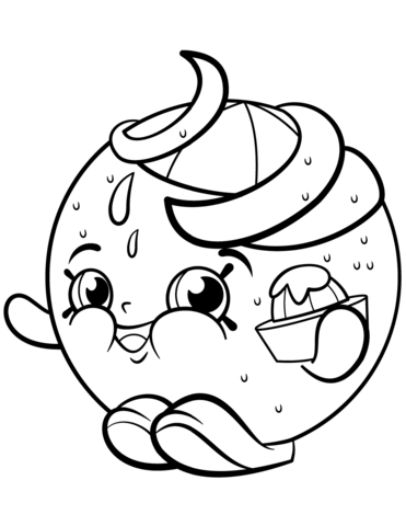 371x480 Juicy Orange Shopkin Coloring Pages (Printables