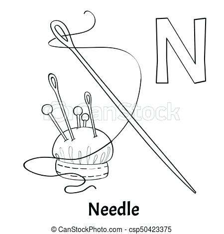 450x470 Letter N Coloring Page Vector Alphabet Letter N Coloring Page