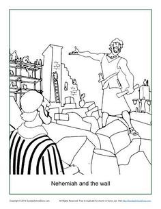 236x305 Nehemiah Wall Coloring Page Sunday School Make Amp Takes