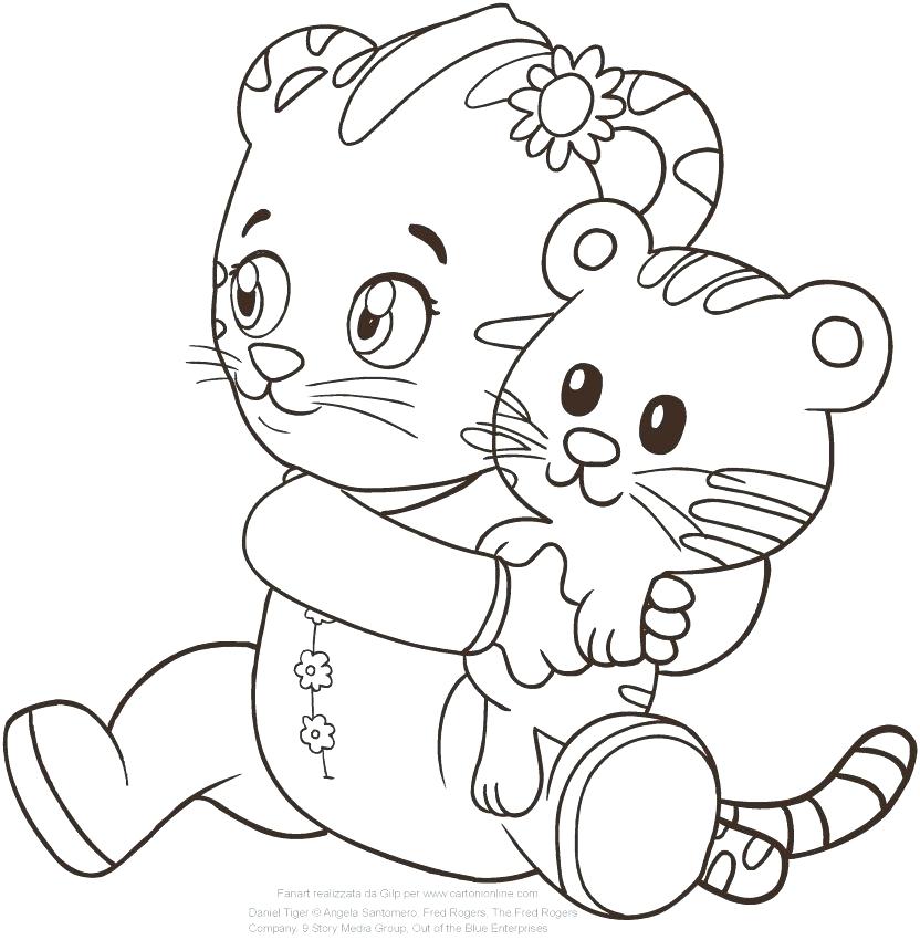 Daniel Tiger Coloring Page Baby The Sister Of Tiger Coloring Page 832x850 Daniel Tiger Coloring Page Baby The Sister Of Tiger Coloring Page