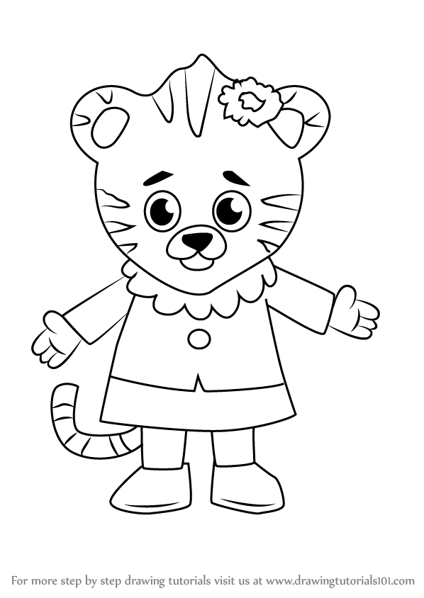 Outstanding Daniel Tiger Coloring Pages Learn How To Draw Margaret 598x844 Outstanding Daniel Tiger Coloring Pages Learn How To Draw Margaret