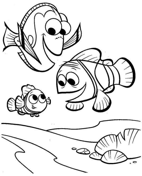 600x745 Finding Nemo Coloring Pages