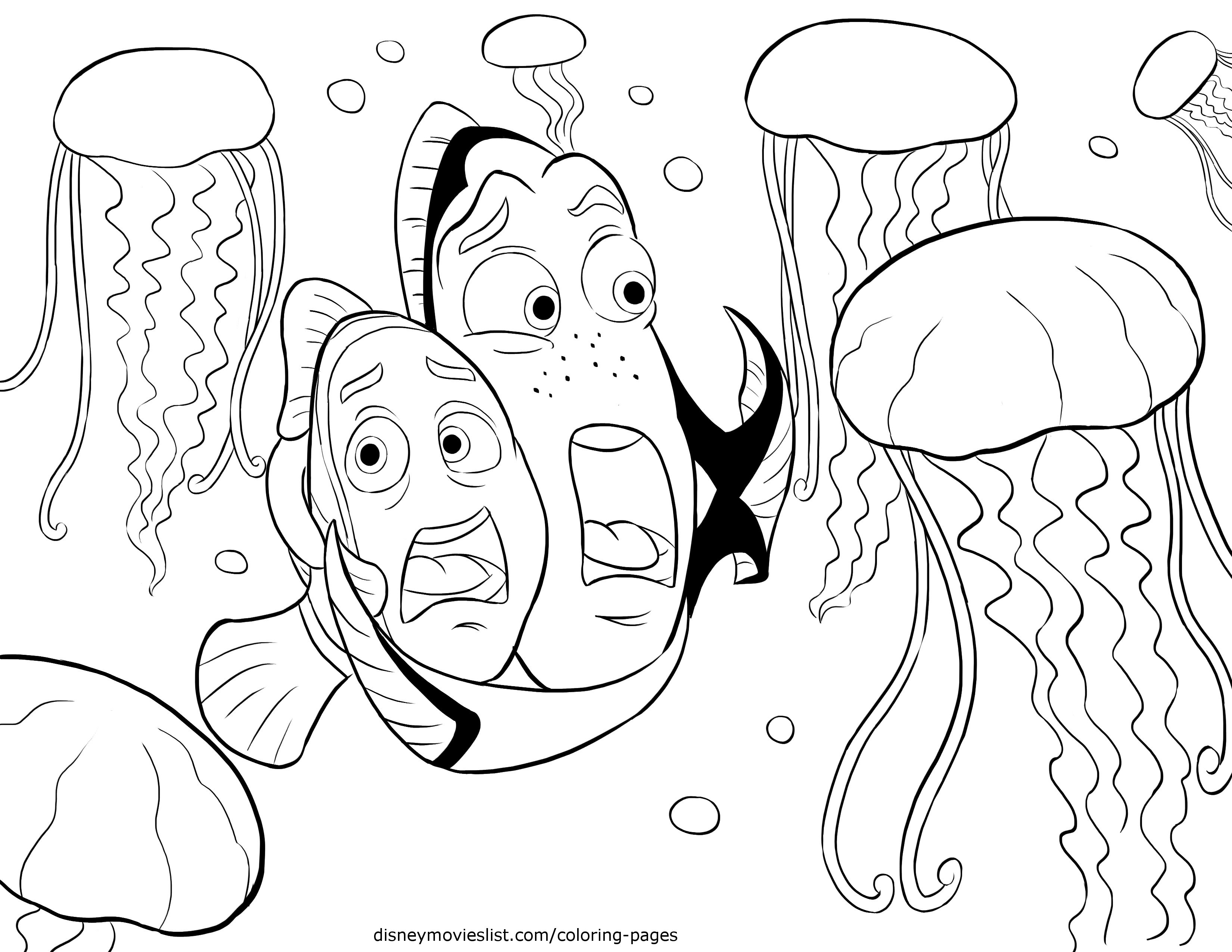 Amazing Finding Nemo Coloring Pages Bruce Dory Disney To Print 3300x2550 Amazing Finding Nemo Coloring Pages Bruce Dory Disney To Print