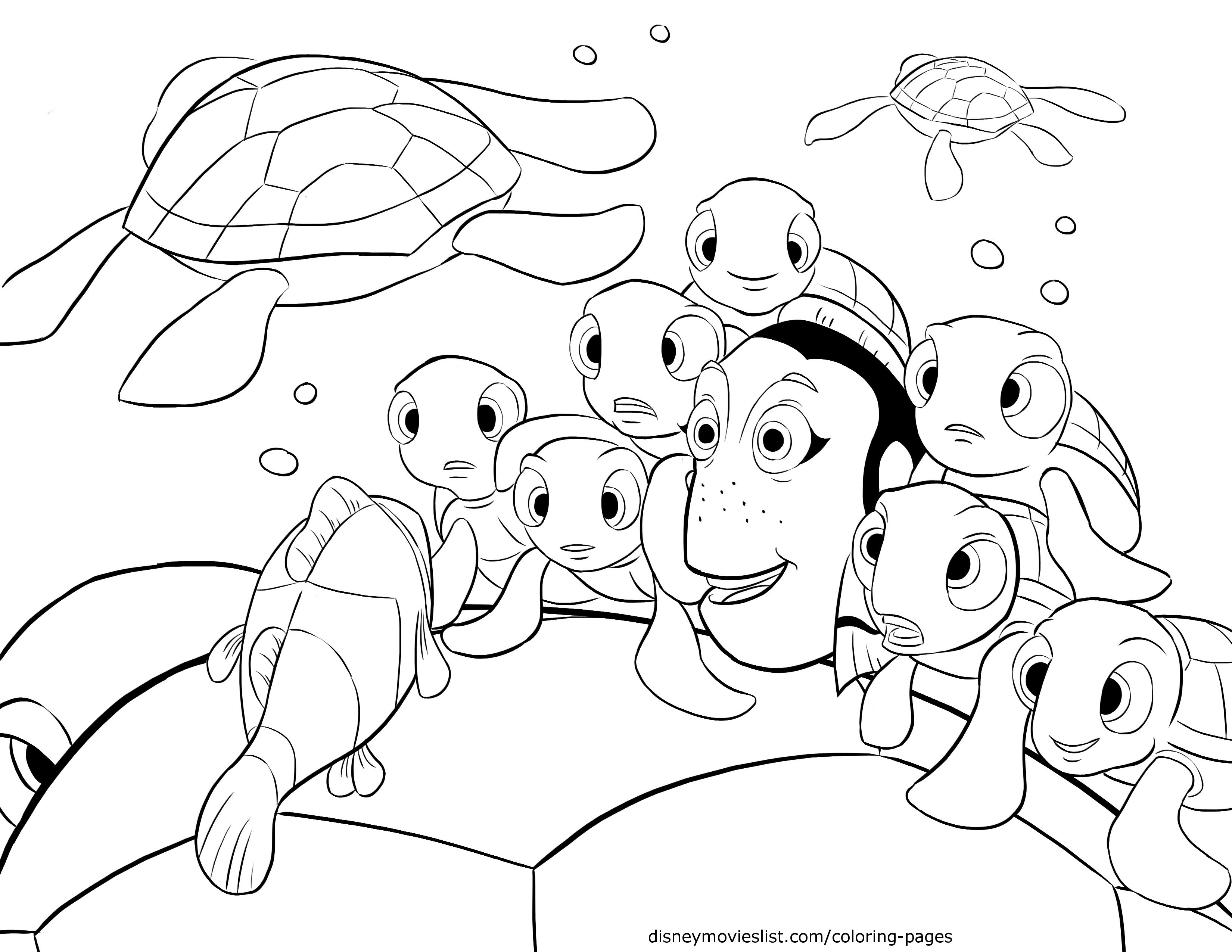 Simple Finding Nemo Coloring Pages Pdf To Down 3300x2550 Simple Finding Nemo Coloring Pages Pdf To Down