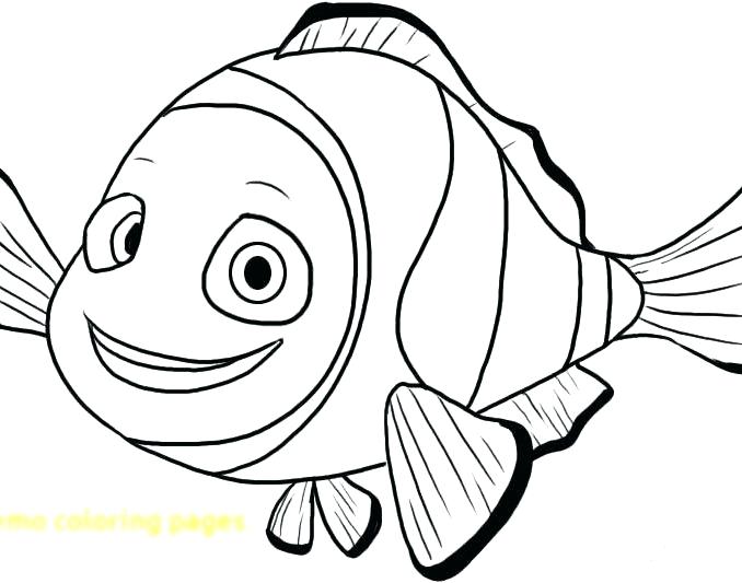 Nemo Coloring Page 678x533 Nemo Coloring Page