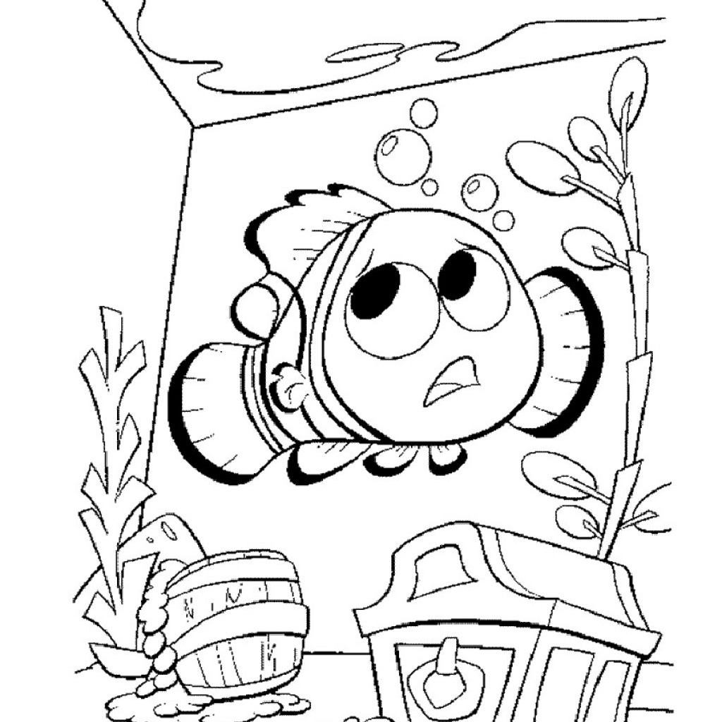 1024x1024 Printable Nemo Coloring Pages Coloring Me