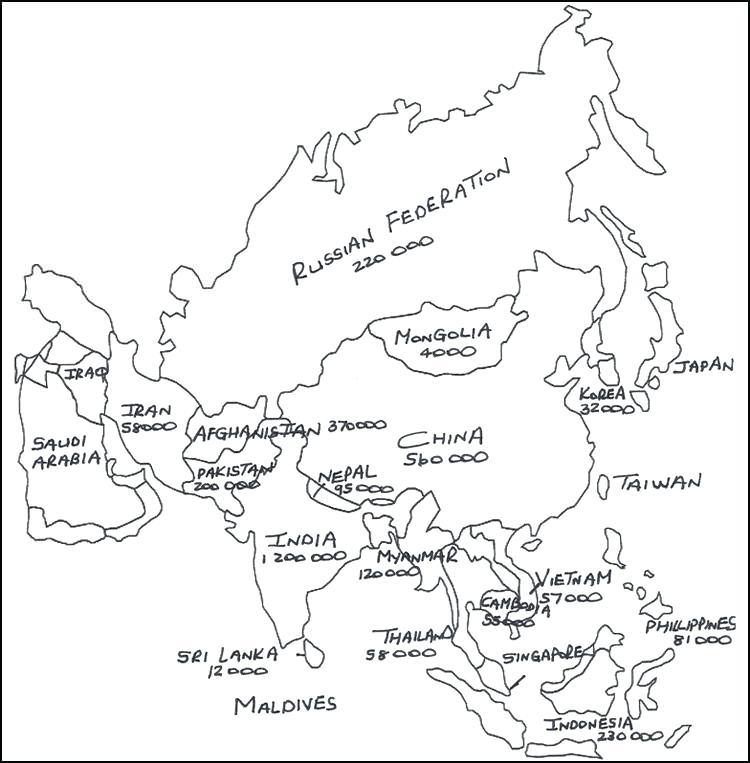 750x763 Nepal Map Coloring Page