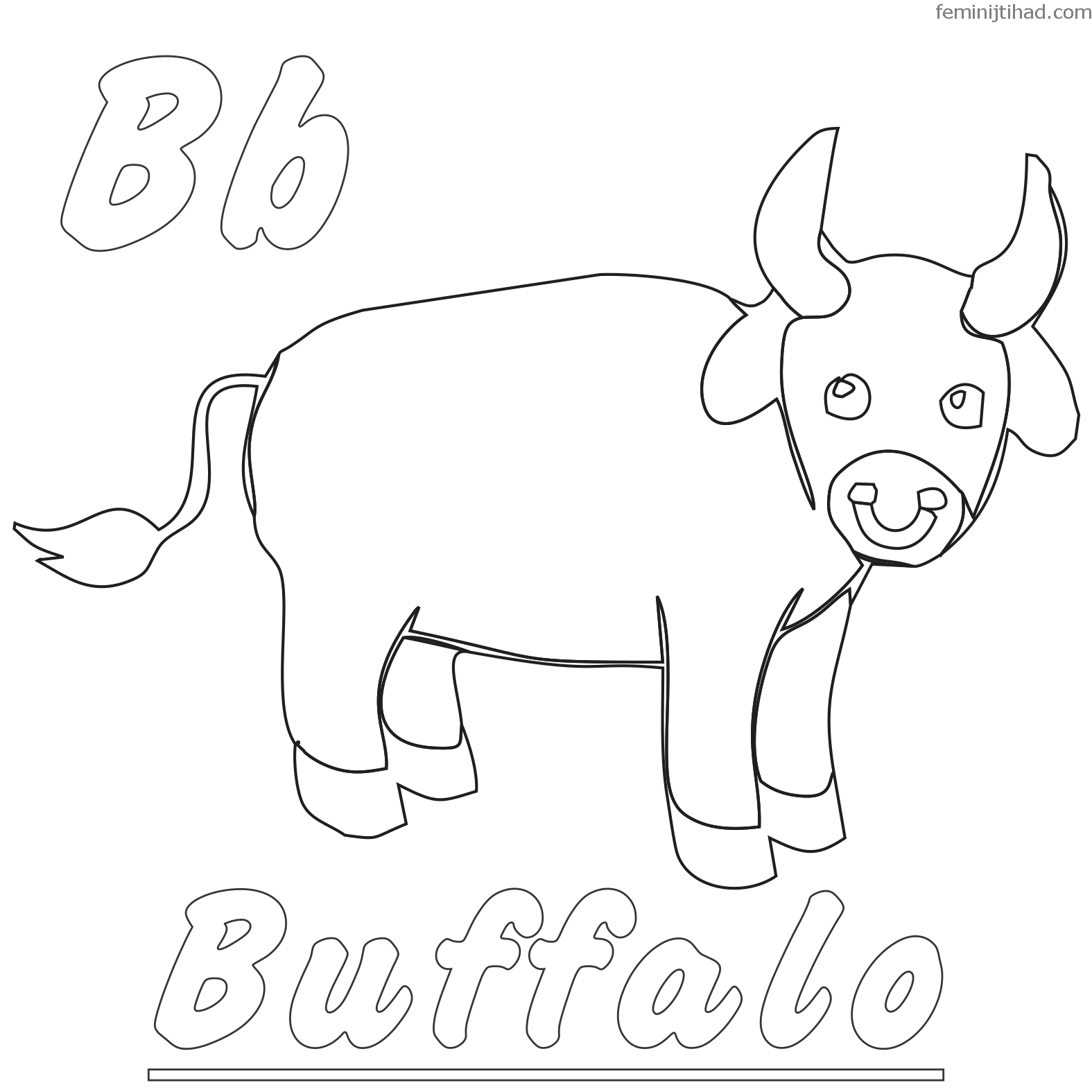 1575x1575 Free Buffalo Coloring Pages To Print Coloring Pages For Kids