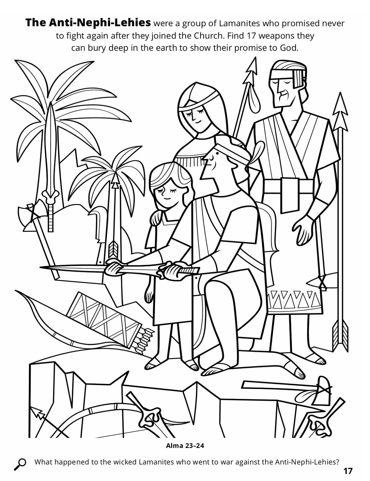 1232x1600 Attractive Book Of Mormon Coloring Pages Nephi Anti Lehies Bury